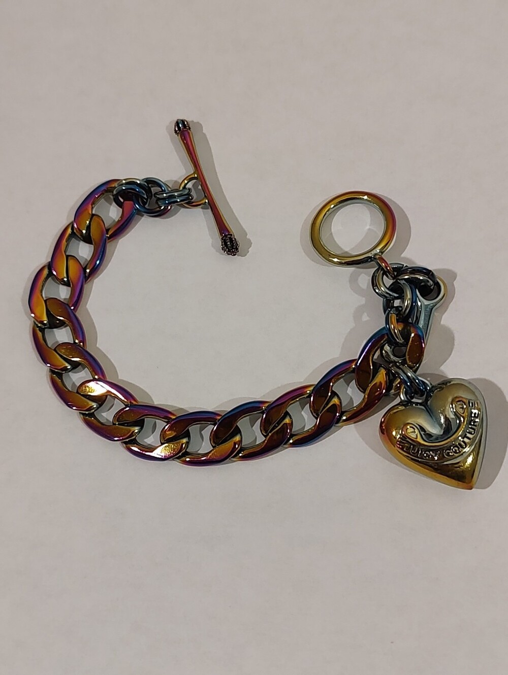 Vintage Juicy Couture Oil Slick Toggle Bracelet